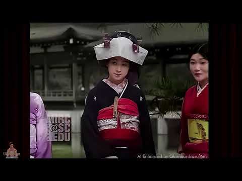 Kyoto 1930 | Japanese Fashion Show - AI Colorized Film 4K 60fps