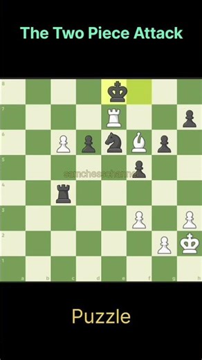 The Two Piece Attack #chess #chessmaster #chesstricks #chessgame #chesscom #chesspuzzle #catur