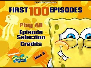 Spongebob: The First 100 Episodes! 2009 DVD Menu Walkthrough (Disc 9)