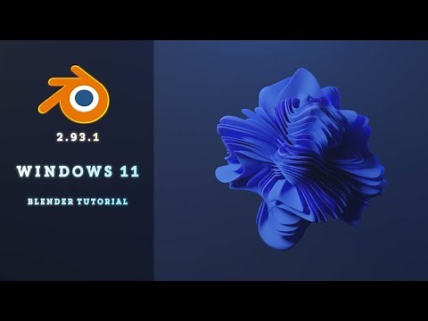 Windows 11 Wallpaper - Blender 2.93 Tutorial by ‪@b3db3d‬