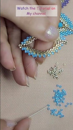 DIY Beaded Peyote stitch Earrings tutorial #parisabeading #peyotestitch #diyearring #shorts