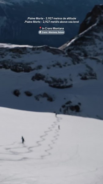 Ski #cransmontana #plainemorte #ski #suisse #switzerland