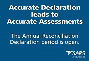 Employers, remember to submit your Annual Reconciliation Declaration on or before Tuesday, 31 May 2022. There are penalties for non-compliance. For 50 or less employees, use eFiling to submit declaration, and e@syFile™ for 50 or more... https://bit.ly/3yyQnQC #YourTaxMatters | South African Revenue Service (SARS)