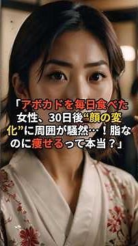 「アボカドを毎日食べた女性、30日後“顔の変化”に周囲が騒然…！脂なのに痩せるって本当？」#健康#ダイエット#美容