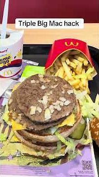 Triple Big Mac hack McDonald’s hack #mcdonalds #hacks