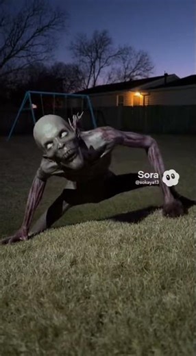 Rotting Sludge Gave Birth to This Thing #aihorror #creature #scaryvideo