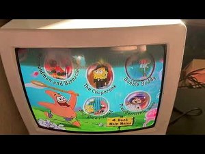 SpongeBob SquarePants lost at sea dvd menu walkthrough from 2003