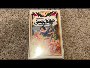 1994 Snow White And The Seven Dwarfs VHS Tape #disney #movie #vhs #waltdisney #1994 #snowwhite