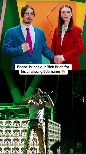 Bbno$ brings out Rich Brian for his viral song Edamame 🔥 #richbrian #edamame #bbnos