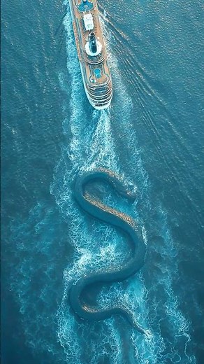 Unbelievable Footage Sea Serpent Surfaces Near Cruise Ship