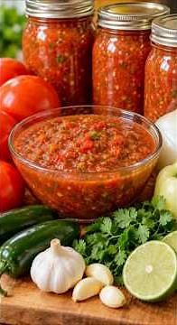 Homemade Salsa Recipe 🌶️ Fresh Tomato Salsa for Canning #salsa #canning #recipe