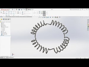【Solidworks】How to use surface - sweep and fit spline in version 2020 | 3D CAD Tutorial