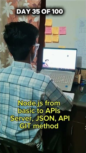 Day 35 of 100 Days of Web Dev🚀Node.js from basics to APIs, Server JSON ,API Express , GET method