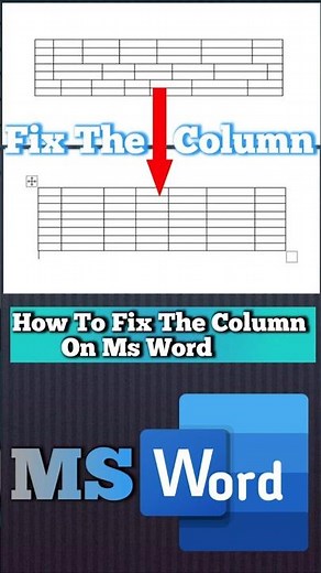 how to fix column in word | how to adjust column in ms word #shorts #word ‪@PCMobileOfficial‬