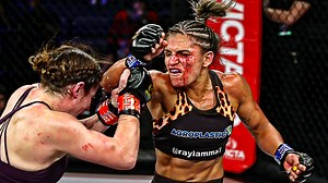 The promotional debut of Brazil’s Rayla Nascimento clashes with veteran flyweight Victoria Leonardo in an action-packed fight. | Invicta Fighting Championships