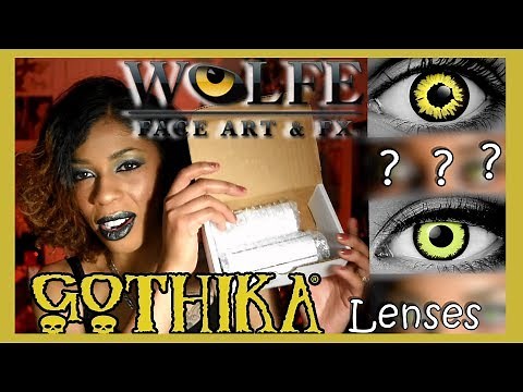 Gothika Fx Lenses Try On/Review: Black Wolf & Louis