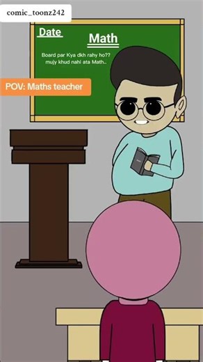 Math Teacher #funny #animatin #cartoon #animation #animatedcartoon #comedy #memes #animated #animasi