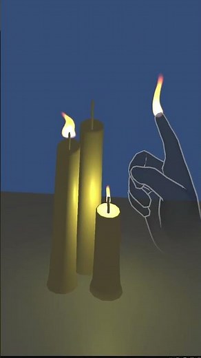 Unity VR / Hand Tracking / Hand Pose Detection / Finger Flame
