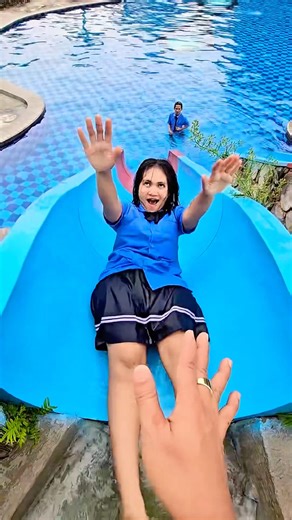 Riding the slide backwards 😂 #funny #trendingshorts #shorts