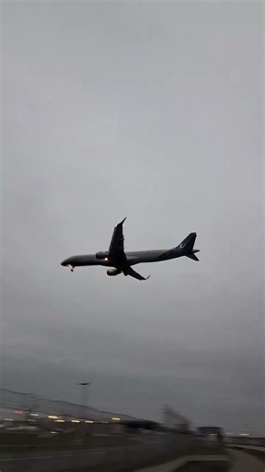 SAS E195LR Landing in CPH #avgeeklife#cph#aviation#sunset#automobile#travel#landing