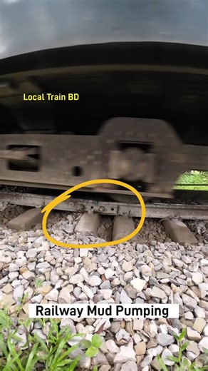 Local Train BD on Instagram: "Railway track pumping. #train #local #reels #shorts #pumping #clay #dji #samsung"