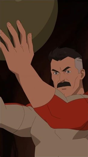 Omni-Man & Oliver vs Giant Alien Worm 🔥 - #invincible #omniman #shorts