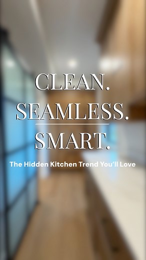 Clean. Seamless. Smart. This Stone Hammer Homes kitchen was designed around hidden storage and panel-ready appliances. Creating a sleek, modern look without sacrificing function. From a concealed pantry tucked behind a doorway to built-in cabinetry that hides everyday essentials, this design trend is redefining how luxury kitchens look and live. Thinking about building a home with smarter storage and elevated design? Let this build inspire your next move. | Stone Hammer Homes