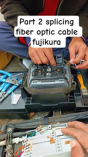 part 2 | 10km fault Trace|splicing fiber optic cable fujikura#fiberoptic#fibermanagement #shortvideo