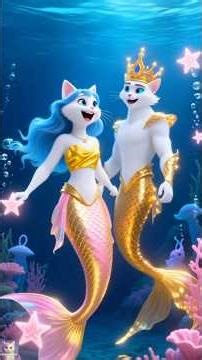 Fat Cat's Potion: A Mermaid Tale Twist #shorts #YouTubeShorts #aicats #MermaidCat #funny #cute