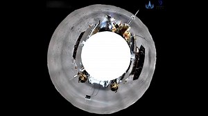 403K views · 1.8K reactions | China's Chang'e-4 probe took panoramic photos of the lunar surface after it successfully made the first ever soft-landing on the far side of the moon. The China National Space Administration (CNSA) on Friday released the 360-degree panoramic photos that were taken by a camera installed on the top of the lander. | CGTN | Facebook