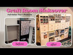 Full Ikea Kallax Tour + Product Names & Links // How I store my fabric and craft supplies
