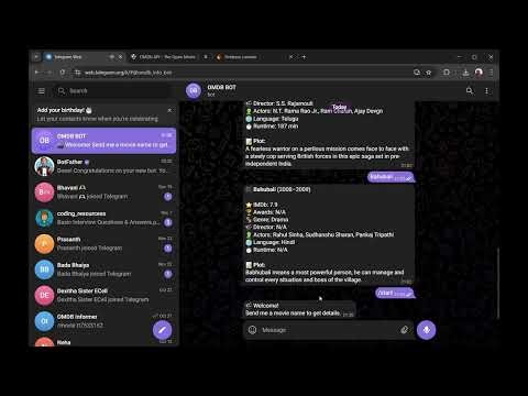 How I Built an OMDb Telegram Chatbot Using Node.js & Firebase | BTech Mini Project
