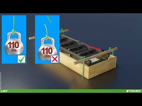 FAKRO LMP Metal Attic Ladder - Installation video