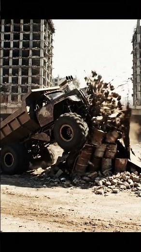 Epic Post-Apocalyptic Vehicle Jumps & Destruction! 💥