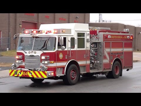 Chester Bureau of Fire Engine 81 Responding