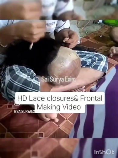 FACTORY VIDEO..MAKING HD LACE CLOSURE & FRONTAL.. #rawindianhumanhair #wigs #hairstyle