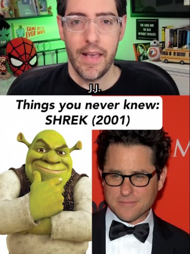 JJ Abrams played an integral part in SHREK’s origin story, but he messed it up so badly, he was fired from the movie. SHREK turns 25 years old this month, so here are some things I bet you never knew about it. Sources: Variety; Culture; Beck, Jerry (2010). The Animated Movie Guide; Empire; Laporte, Nicole (2010). The Men Who Would Be King: An Almost Epic Tale of Moguls, Movies, and a Company Called DreamWorks; Neuwirth, Allan (2003). Makin' Toons: Inside the Most Popular Animated TV Shows and Mo