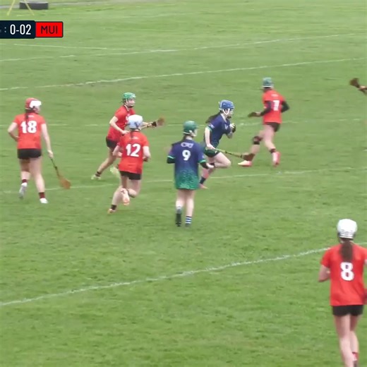Super touch. Super score 🔥 Clea Whelan controls the sliotar brilliantly and put it straight over the bar 👏 #ClubberTV | Clubber