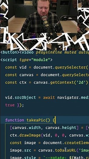 🔥 Make a webcam photobooth app in about 15 lines of JavaScript