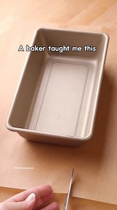 How to line a bread pan with parchment paper 🍞 #bakinghacks #kitchenhacks | Hello, Yummy