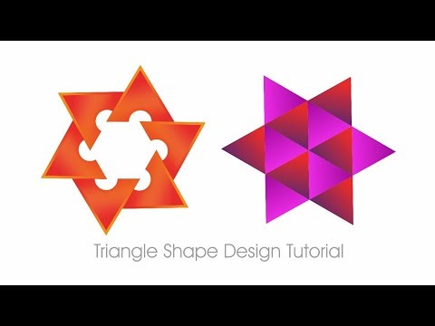 Triangle Shape Design Tutorial | Easy Tips | Triangle Art Drawing