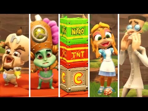 Crash Team Racing Nitro-Fueled - All New Characters & Skins + Victory Animations & Gameplay