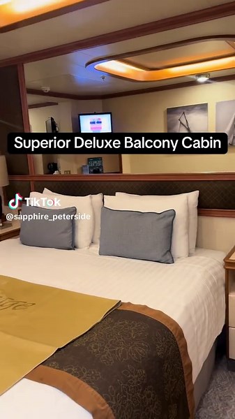 Explore the Superior Deluxe Balcony Cabin on P&O Azura