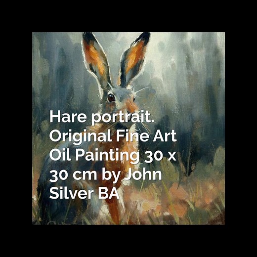 🐰✨ Dive into the beauty of nature with my latest Wildlife Hare Portrait! This original oil painting is not just a piece of art; it's a connection to the wild. 🖼️ Visit www.johnsilverart.com to bring this beauty home! What do you think? Let me know below! 💬 #WildlifeArt #HarePortrait #oilpainting | John Silver