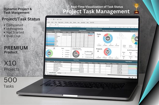 Project Task Tracker Manager Excel: Working Weekend Scheduler, Progress Tracker (digital Download) - Etsy