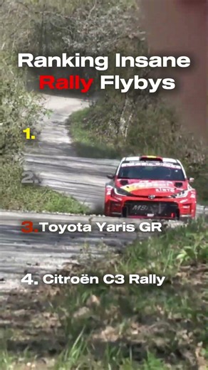 Ranking Rally Flybys by Pure Insanity #rally #wrc #shorts