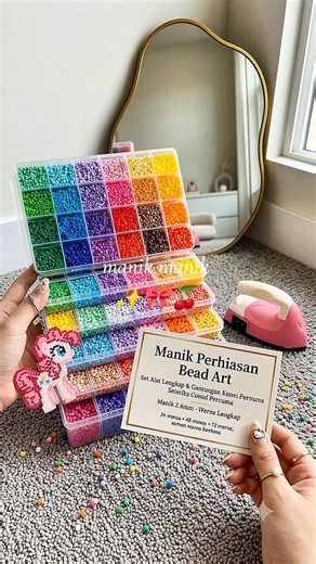 Kreasi Manik-Manik Lengkap dengan Setrika Mini — Ide Mainan Anak