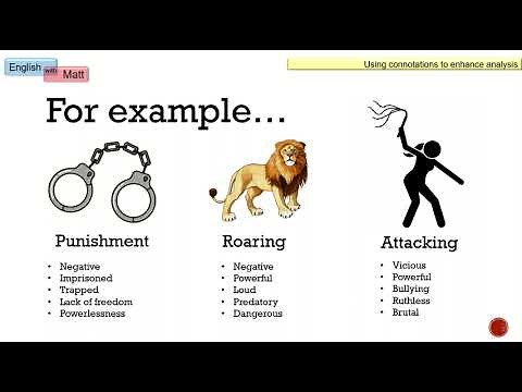 218. GCSE English: analysing connotations