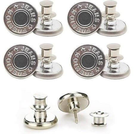 Button Pins For Jeans - Reusable And Adjustable Replacement Buttons - Walmart.ca