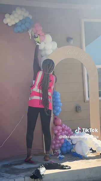 Gender Reveal with Balloon Popping Celebration